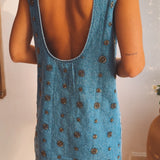 IBIZA DARK BLUE DENIM DRESS