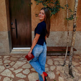 DOLORES DARK BLUE T-SHIRT