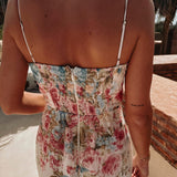 CHOUROUK WHITE FLOWER DRESS