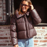 FRANNY BROWN PUFFER JACKET