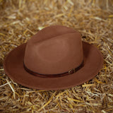 COWGIRL HAT LIGHT BROWN