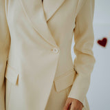 DATENIGHT LIGHT YELLOW BLAZER