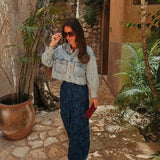 MILAGROS BLUE DENIM JACKET