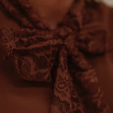 MONROE CAMEL LACE BLOUSE