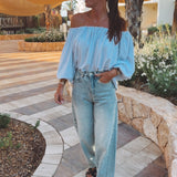 SANLUCAR LIGHT GREY BLOUSE