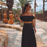 TERRAZA BLACK TWO-PIECE SET