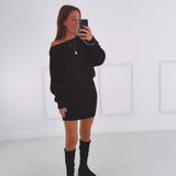 JULIET BLACK KNIT DRESS