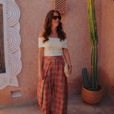TAHANI BUTTER YELLOW OFF SHOULDER TOP