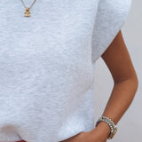 CORALINA GREY T-SHIRT