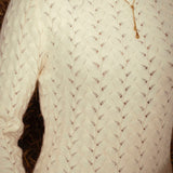 DELPHINE ECRU KNITTED DRESS