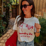 LAUNDRY DAY WHITE T-SHIRT