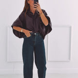 DARK BLUE BALLOON JEANS 611-F-13