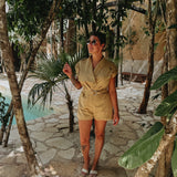 SAFARI BEIGE PLAYSUIT