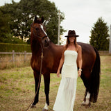 BRIAR ECRU BANDEAU MAXI DRESS