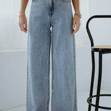 LIGHT BLUE WIDE LEG JEANS 9011