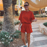 MALLORCA RED TWO-PIECE SET