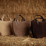 RANGERETTE BEIGE SUEDE BAG