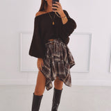 JESSAMY BROWN CHECKERED SKORT
