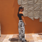 ZEBRA BLACK/WHITE PANTS