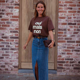 BAILEY BLUE LONG DENIM SKIRT 8519-1