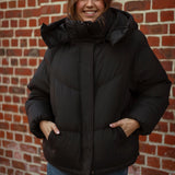 VANESSA BLACK PUFFER JACKET