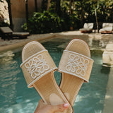 DUNA BEIGE TULUM SLIPPERS