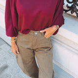 CYRA KHAKI BALLOON PANTS