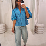 JULINA BLUE BLOUSE