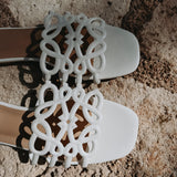 SUNWAVE WHITE SLIPPERS