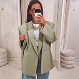 CHARLOTTE LIGHT KHAKI BLAZER
