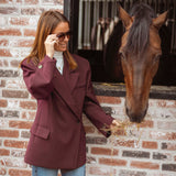 ADDISON BURGUNDY BLAZER