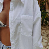 AMARANTA WHITE RHINESTONE BLOUSE