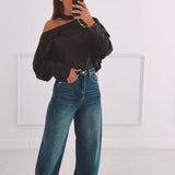 SAAR KHAKI CUT-OUT SWEATER