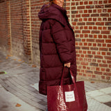 BRIGHTON BURGUNDY PUFFER COAT