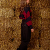 BALLOON DARK BLUE WIDE LEG JEANS Y3359-2