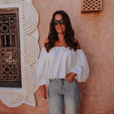 PS THE LABEL - WHITE OFF SHOULDER BLOUSE