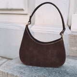 BRASKA BROWN SUEDE BAG
