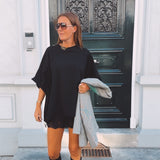 SUNRISE BLACK SATIN LACE SHORT