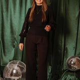 FROSTY BELLA BLACK SWEATER