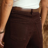 BROWN WIDE LEG JEANS 9092-9