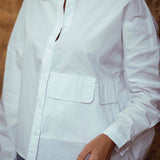 ALBUQUERQUE WHITE POCKET BLOUSE