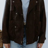 NELY BROWN LEATHER JACKET