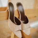 SARAH BEIGE HEELS