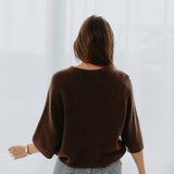 JOLIEN BROWN SPRING SWEATER