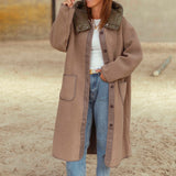 MERLENE TAUPE TEDDY COAT