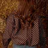 SUSIE BROWN POLKADOTS ZIP JACKET