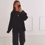 VALERIE BLACK LONGSLEEVE SHIRT