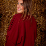 ZETHRA BORDEAUX SWEATER