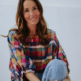 RAINBOW MOSAIC MULTICOLOR BLOUSE