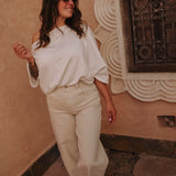ILINA WHITE SWEATER